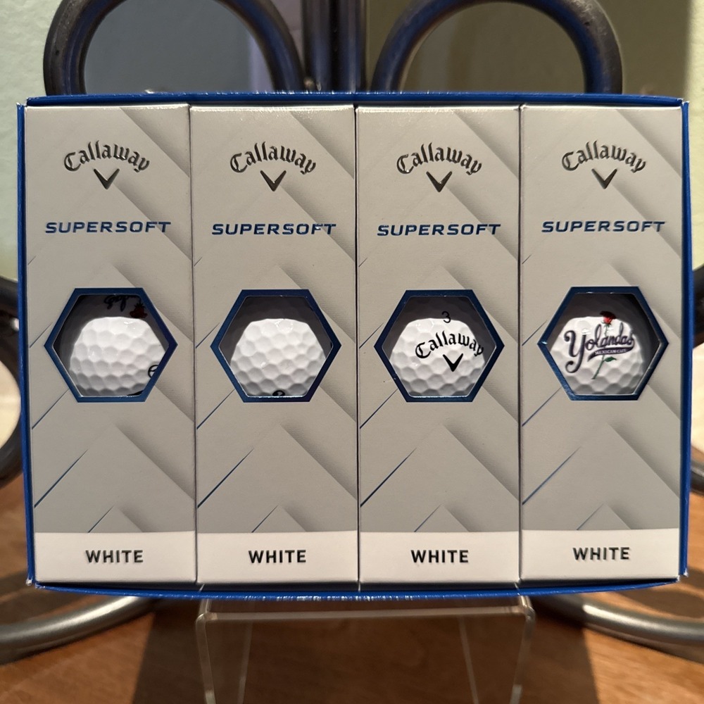 New & Improved - Callaway SuperSoft 12 Golf Balls - White